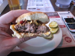 Brother_Jimmys_Burger_Shack_review_nyc_pitcher_of_beer_071210_cheeseburger
