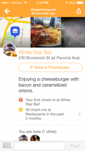 How_to_Become_Mayor_In_Swarm_App_white_star_jersey_city_burger_conquest_1377